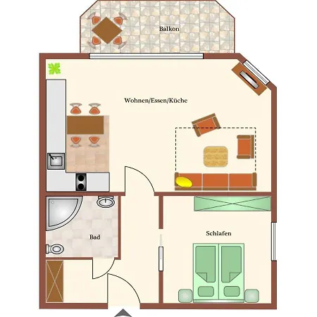 Haus Duenenglueck Whg. 22, Seesicht Apartamento